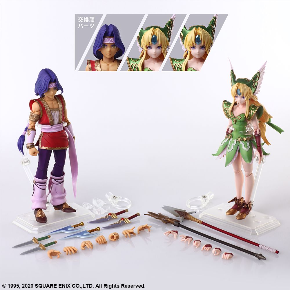 TRIALS OF MANA BRING ARTS ACTION FIGURE HAWKEYE & RIESZ