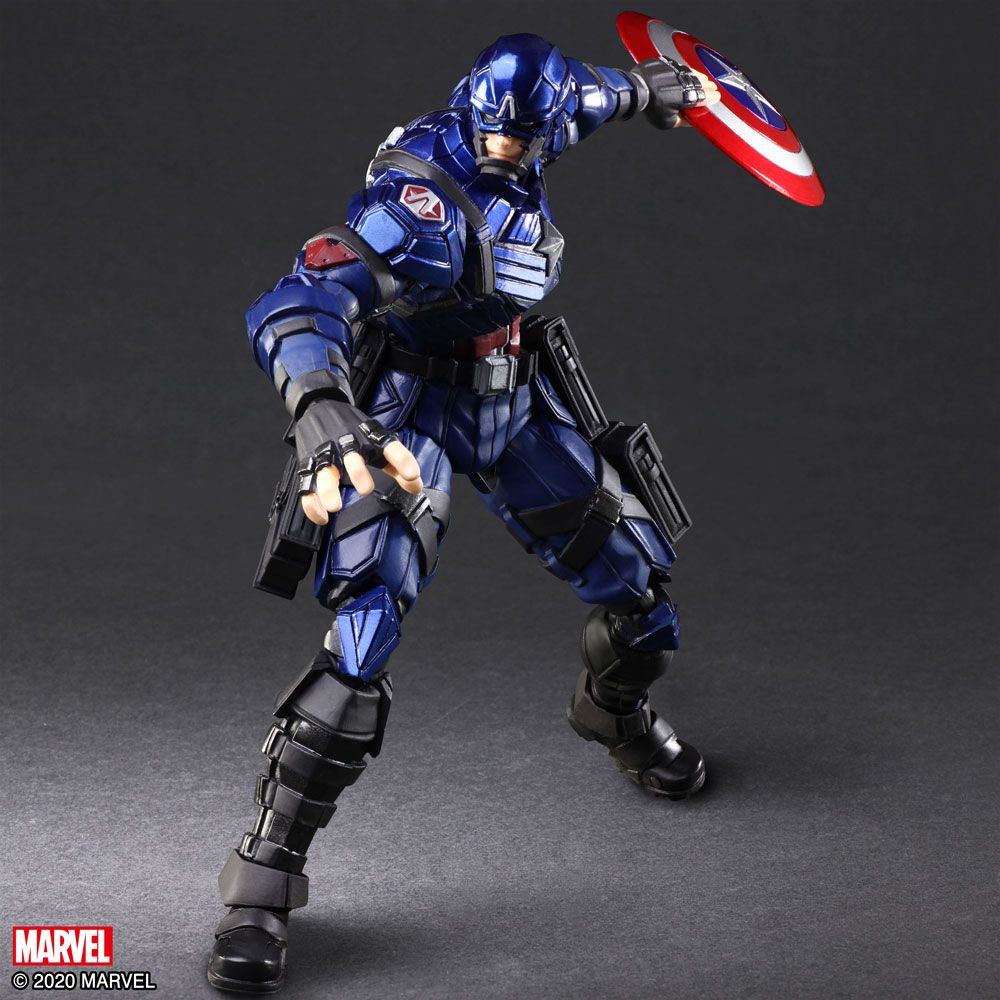 MARVEL UNIVERSE BRING ARTS CAPTAIN AMERICA TETSUYA NOMURA VER. ACTION FIGURE