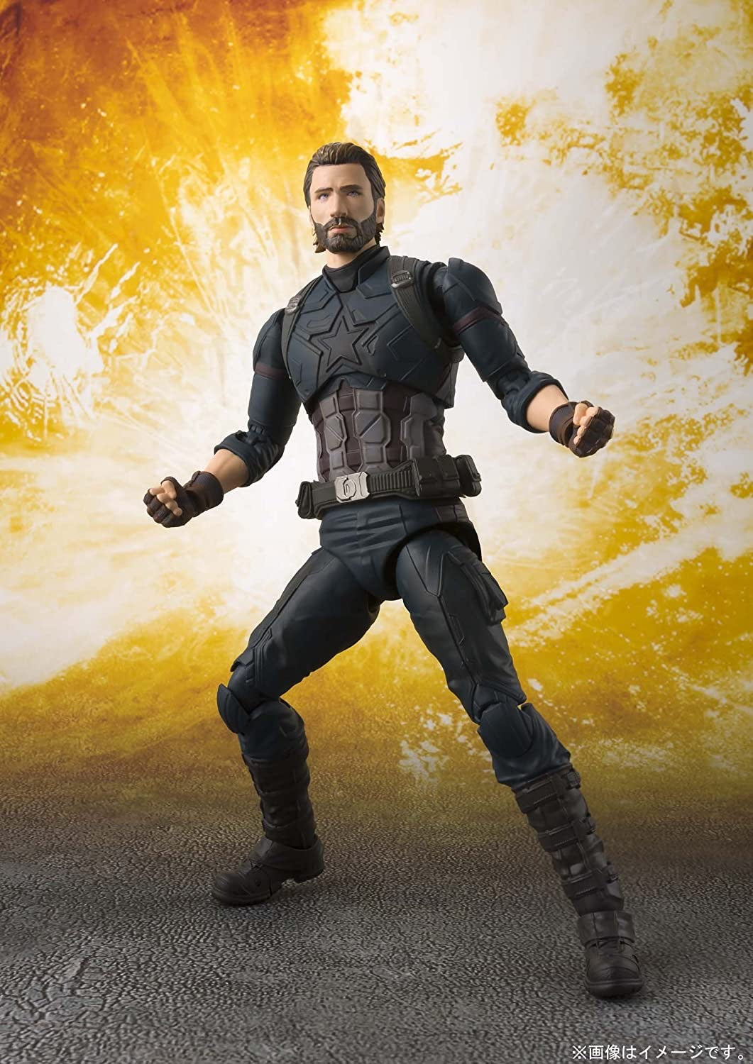 AVENGERS INFINITY WAR SH Figuarts CAPTAIN AMERICA & TAMASHII EFFECT EXPLOSION