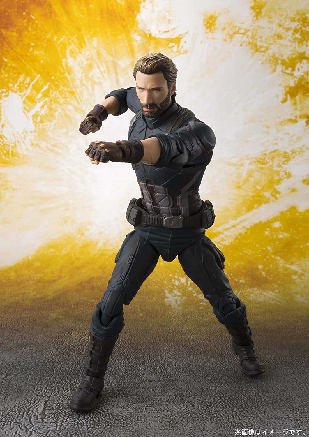 AVENGERS INFINITY WAR SH Figuarts CAPTAIN AMERICA & TAMASHII EFFECT EXPLOSION