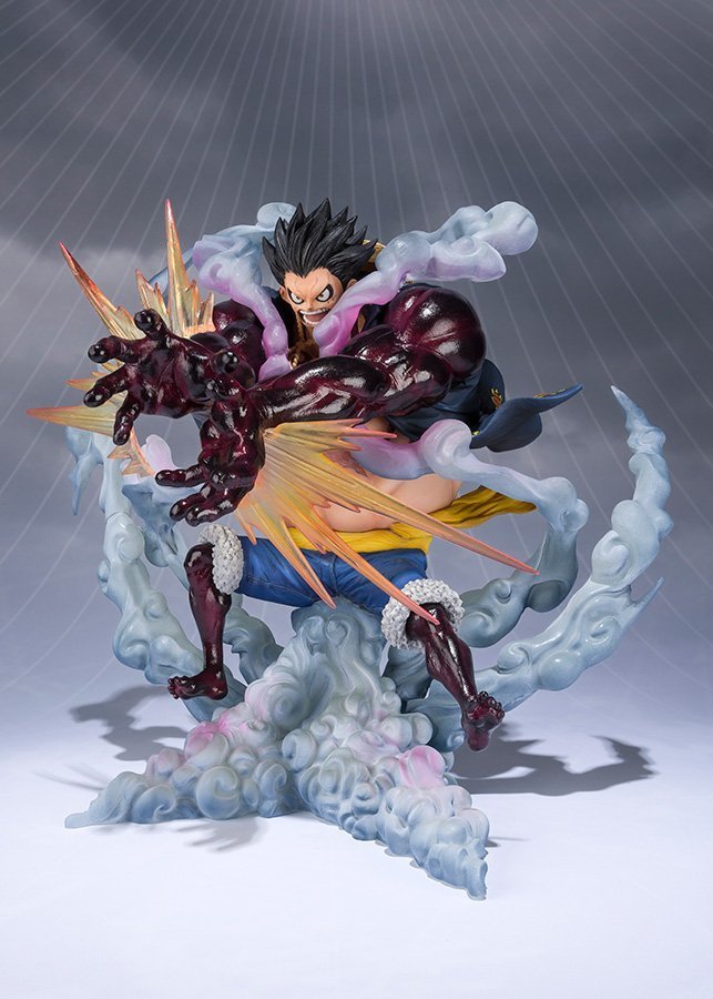 *DISPLAYED BY BANDAI* ONE PIECE FigurartsZERO Chou Gekisen - Extra Battle Monkey D. Luffy Gear 4 Leo Bazooka!