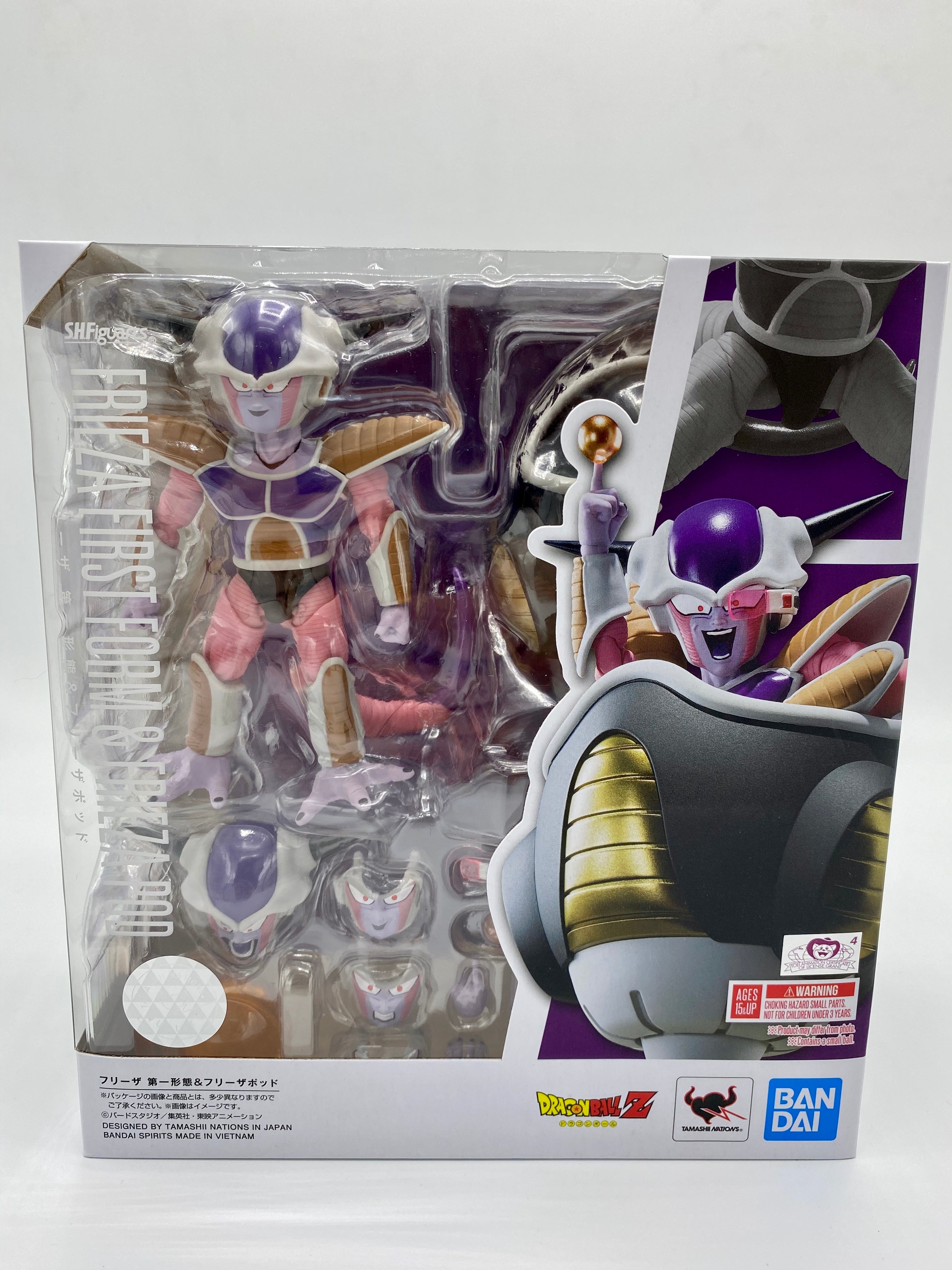 DRAGONBALL Z FRIEZA FIRST FORM & FRIEZA POD SH FIGUARTS