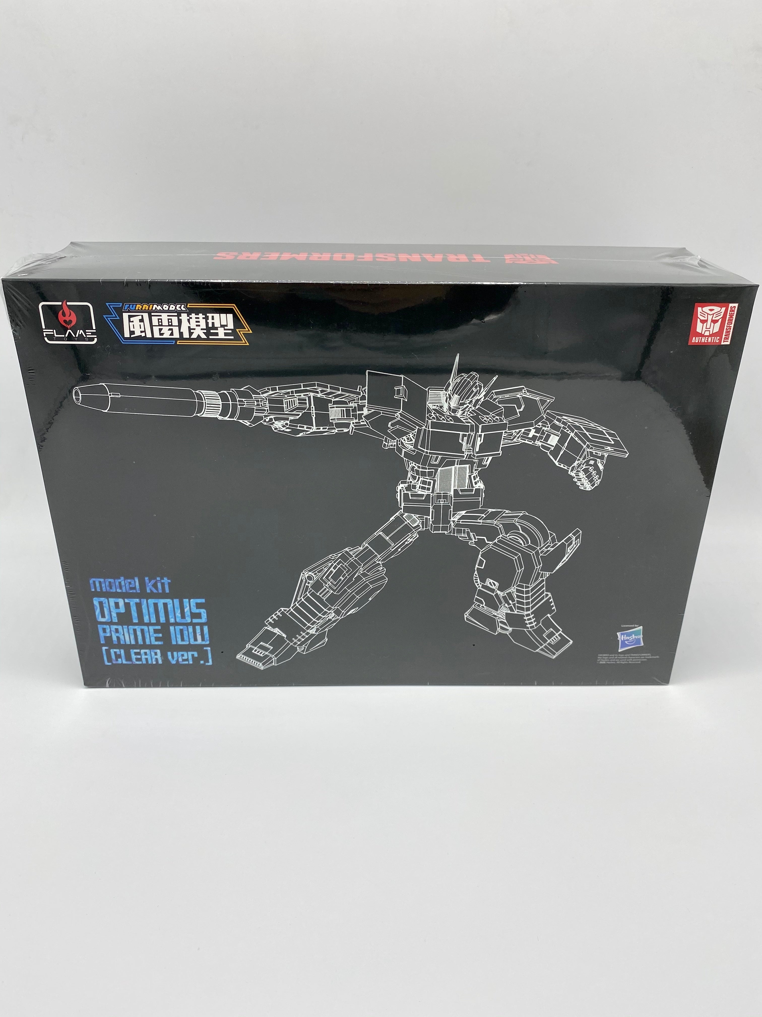 TRANSFORMERS FLAME TOYS OPTIMUS PRIME CLEAR MODEL KIT