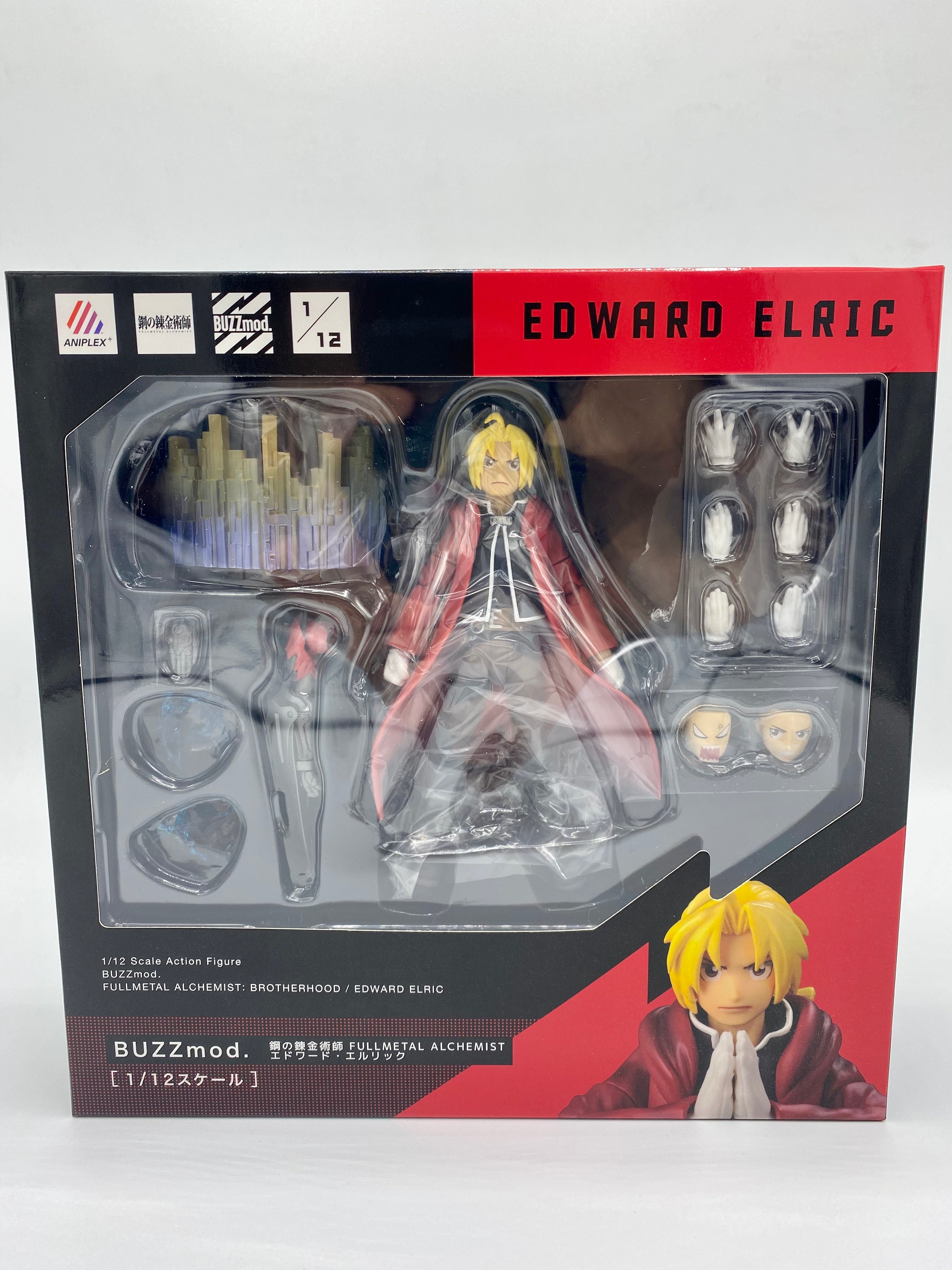 FULLMETAL ALCHEMIST BROTHERHOOD BUZZMODE EDWARD ELRIC 1/12 ACTION FIGURE