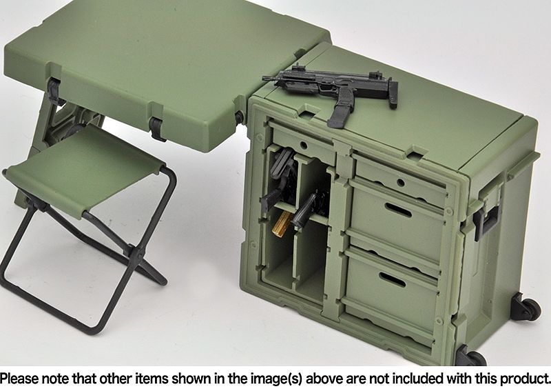 Tomytec LD033 Military Series 1/12 Little Armory Field Desk A Plastic Model