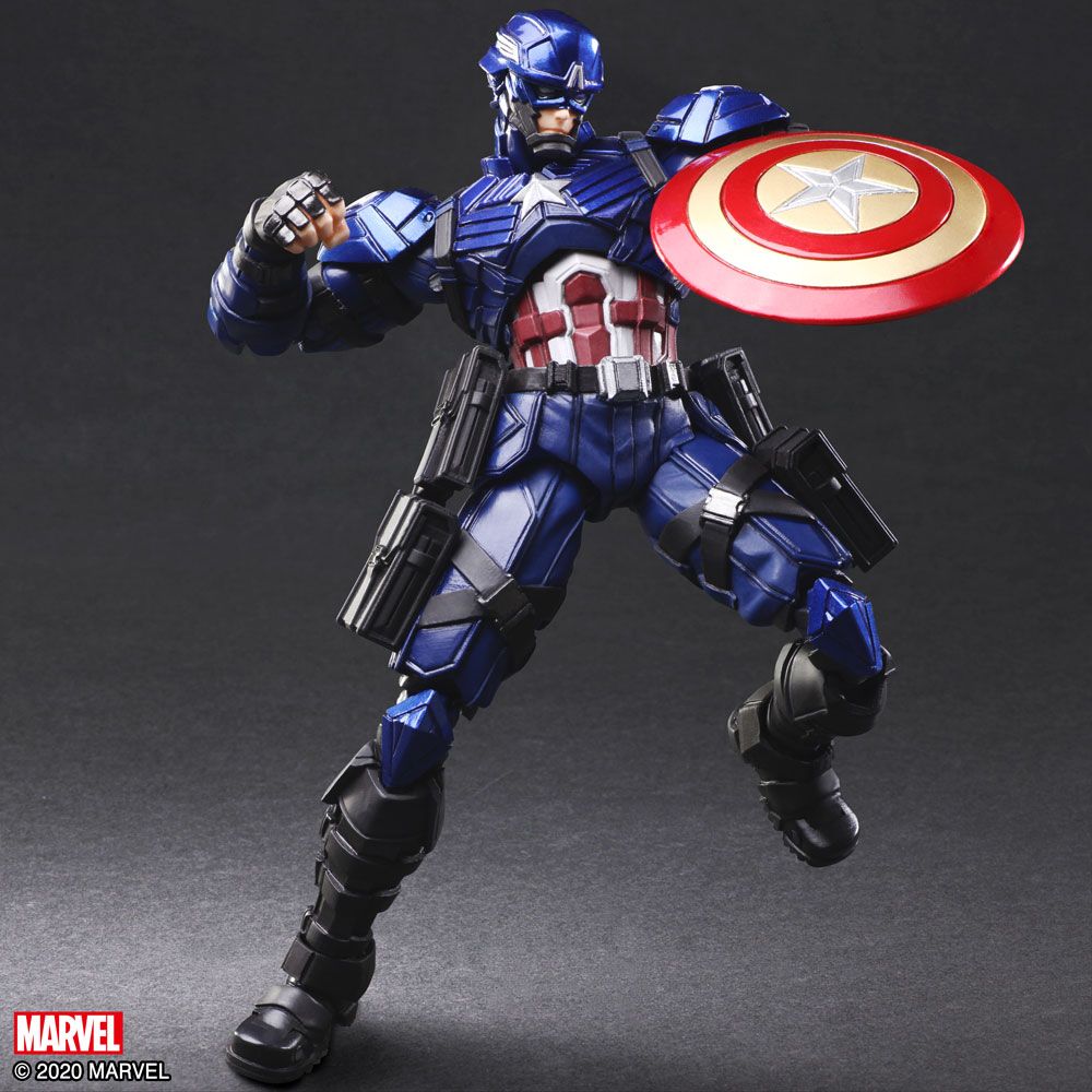 MARVEL UNIVERSE BRING ARTS CAPTAIN AMERICA TETSUYA NOMURA VER. ACTION FIGURE