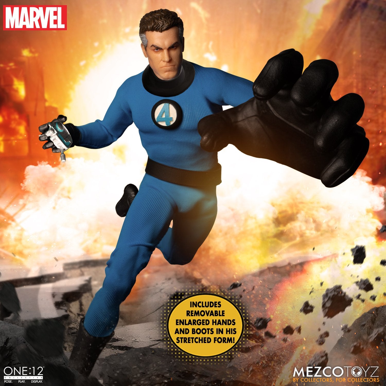 MEZCO ONE:12 COLLECTIVE Fantastic Four Deluxe Steel Boxed Set