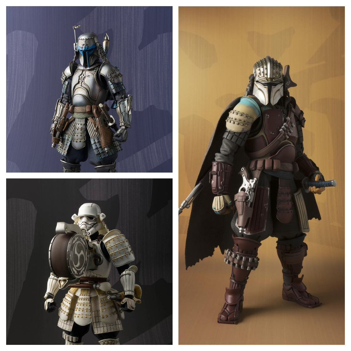 Meisho Movie Realization Star Wars Bundle Set Mandalorin, Jango Fett & Storm Trooper