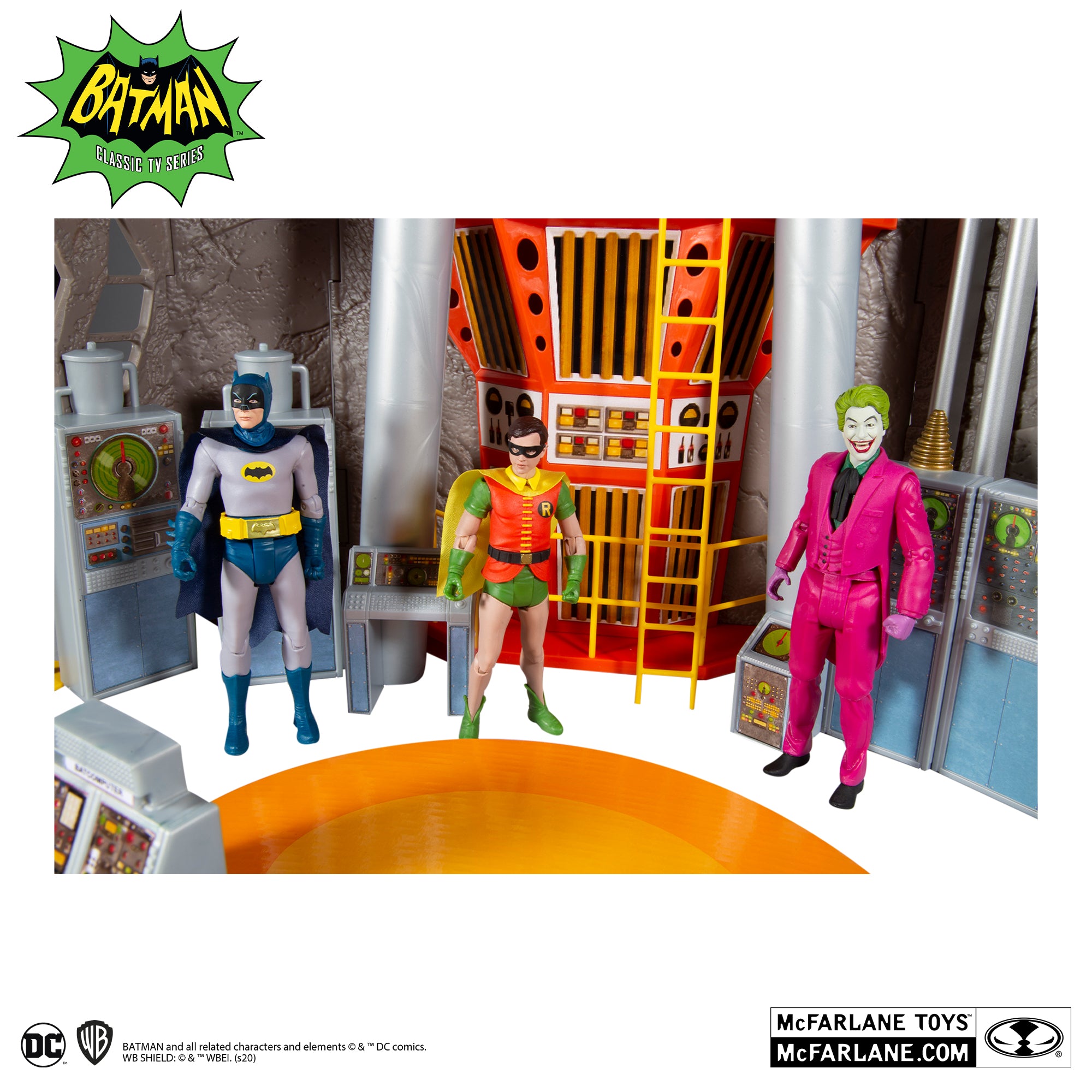 Mcfarlane Toys DC retro Wave Batman 1966: BATCAVE PLAYSET