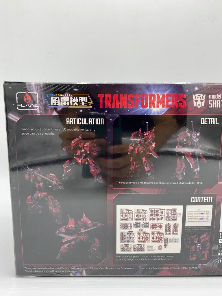 FLAME TOYS Transformers Furai Model Plastic Model Kit Shattered Glass Drift