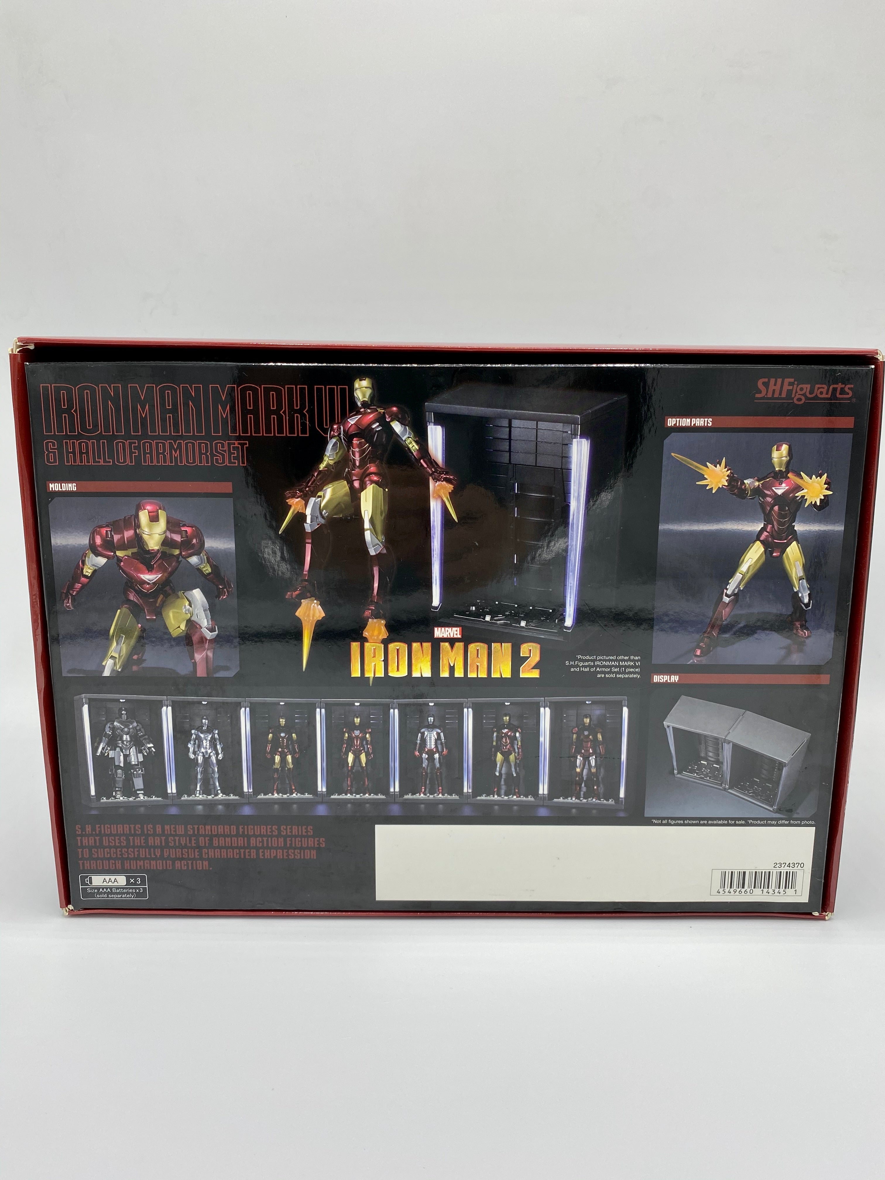 Bandai IRON MAN MARK VI + HALL OF ARMOR SET SH FIGUARTS Action Figure