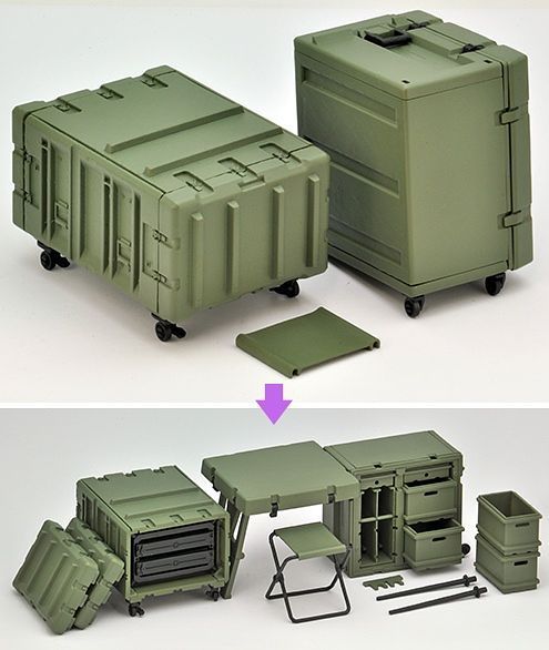 Tomytec LD033 Military Series 1/12 Little Armory Field Desk A Plastic Model