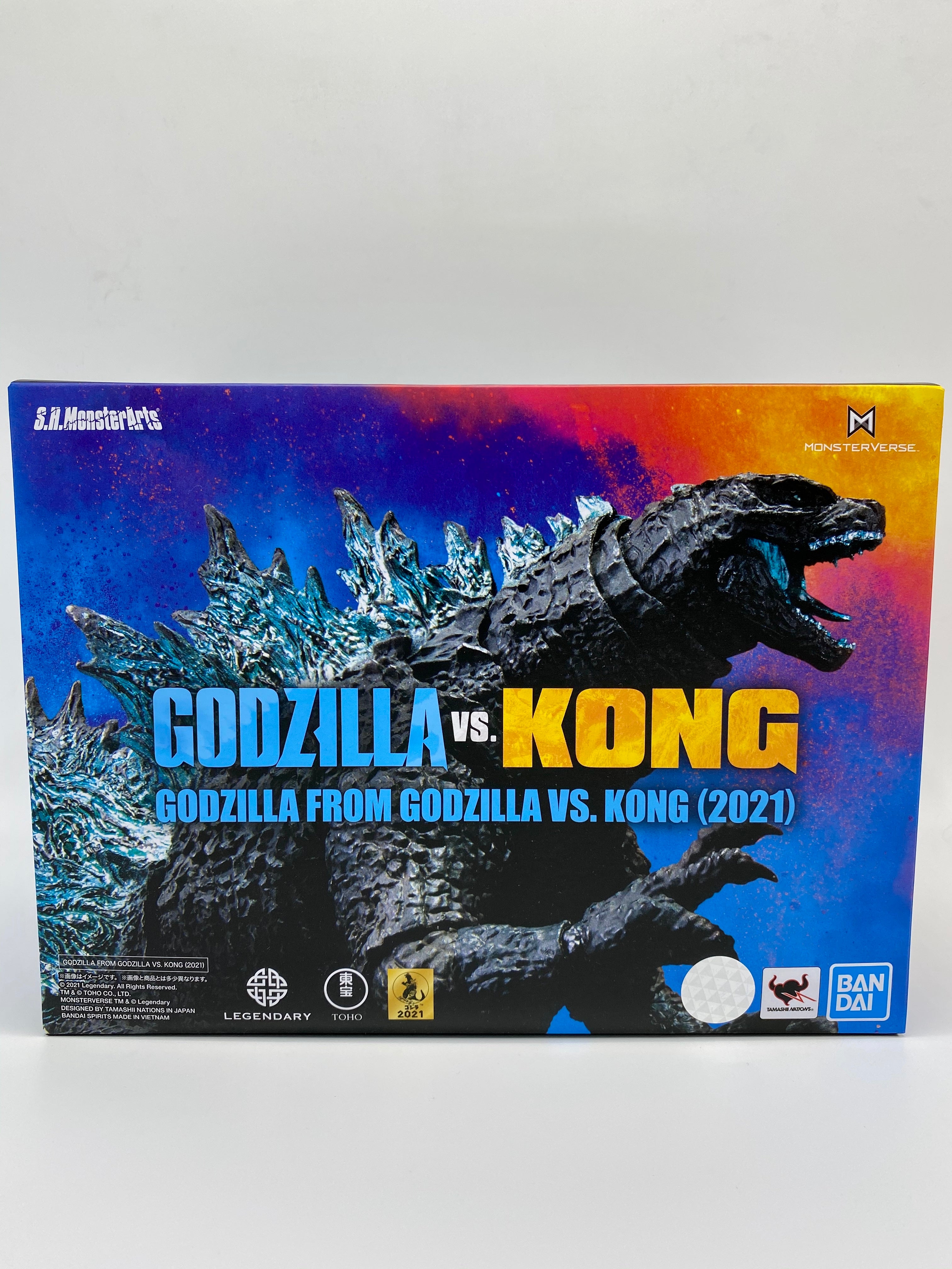 *CREASED BOX* Godzilla vs. Kong 2021 SH MonsterArts Action Figure Godzilla