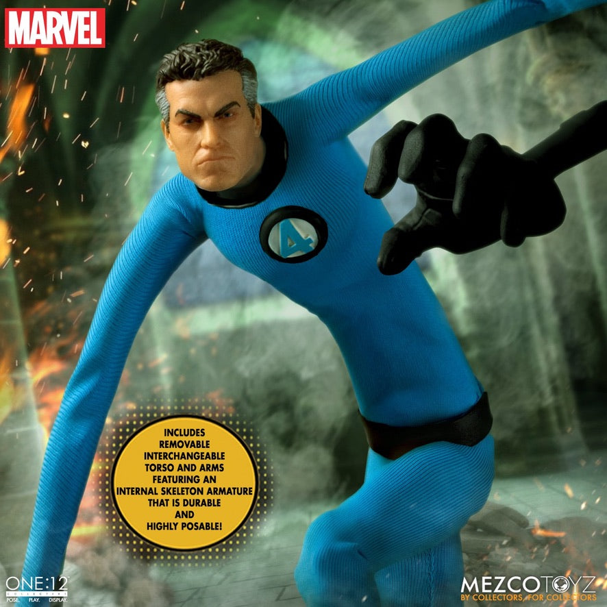 MEZCO ONE:12 COLLECTIVE Fantastic Four Deluxe Steel Boxed Set