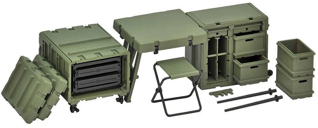Tomytec LD033 Military Series 1/12 Little Armory Field Desk A Plastic Model