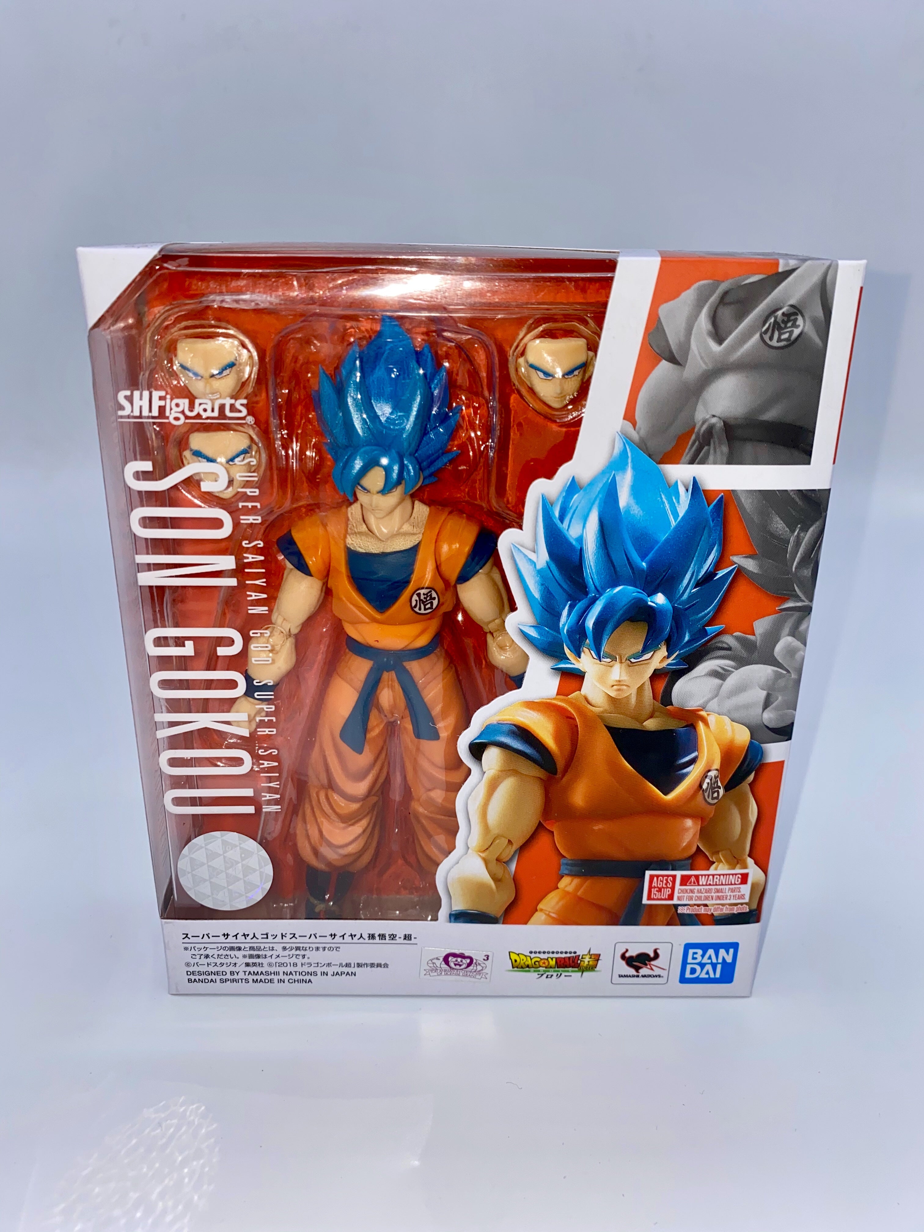 DRAGONBALL SUPER SH FIGUARTS Super Saiyan God Super Saiyan Goku