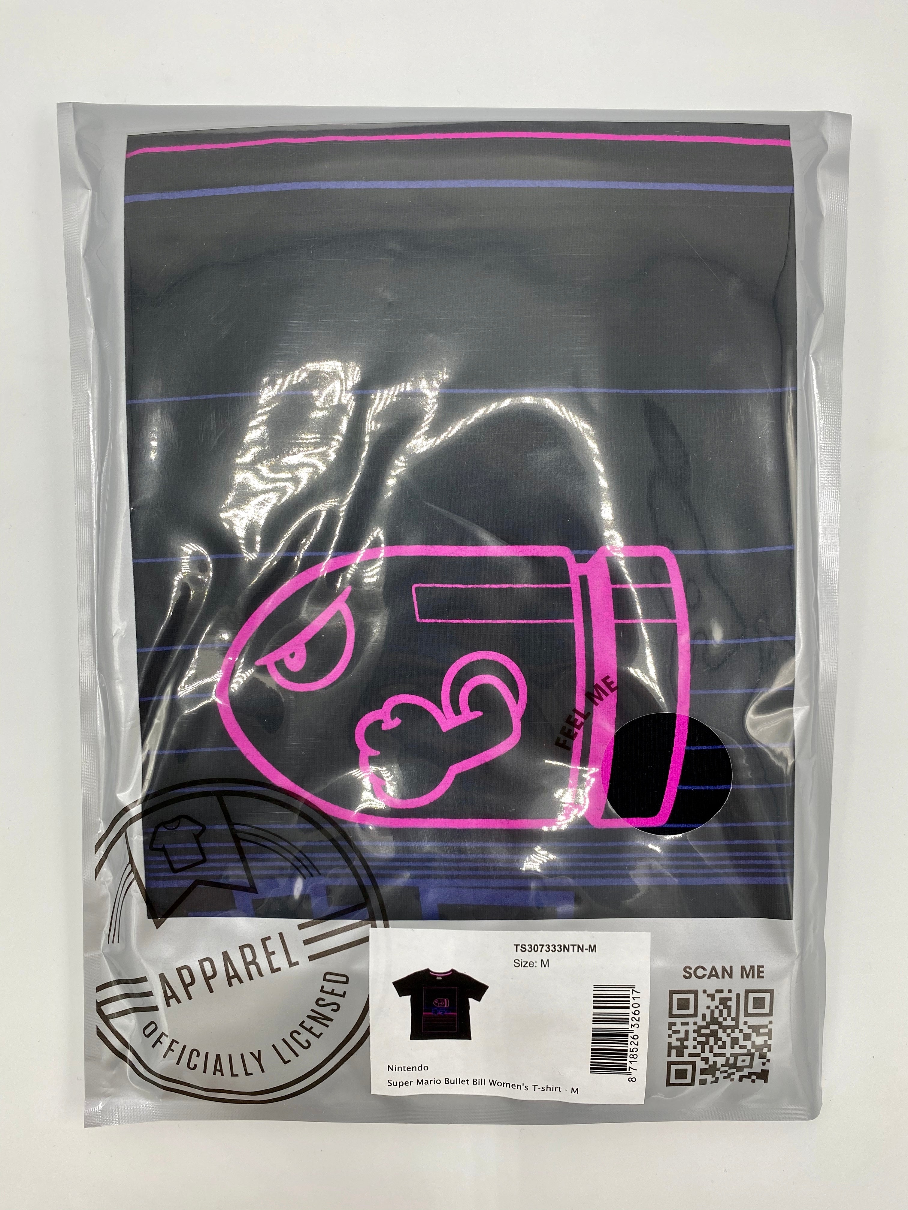 Nintendo Ladies T-Shirt Bullet Bill