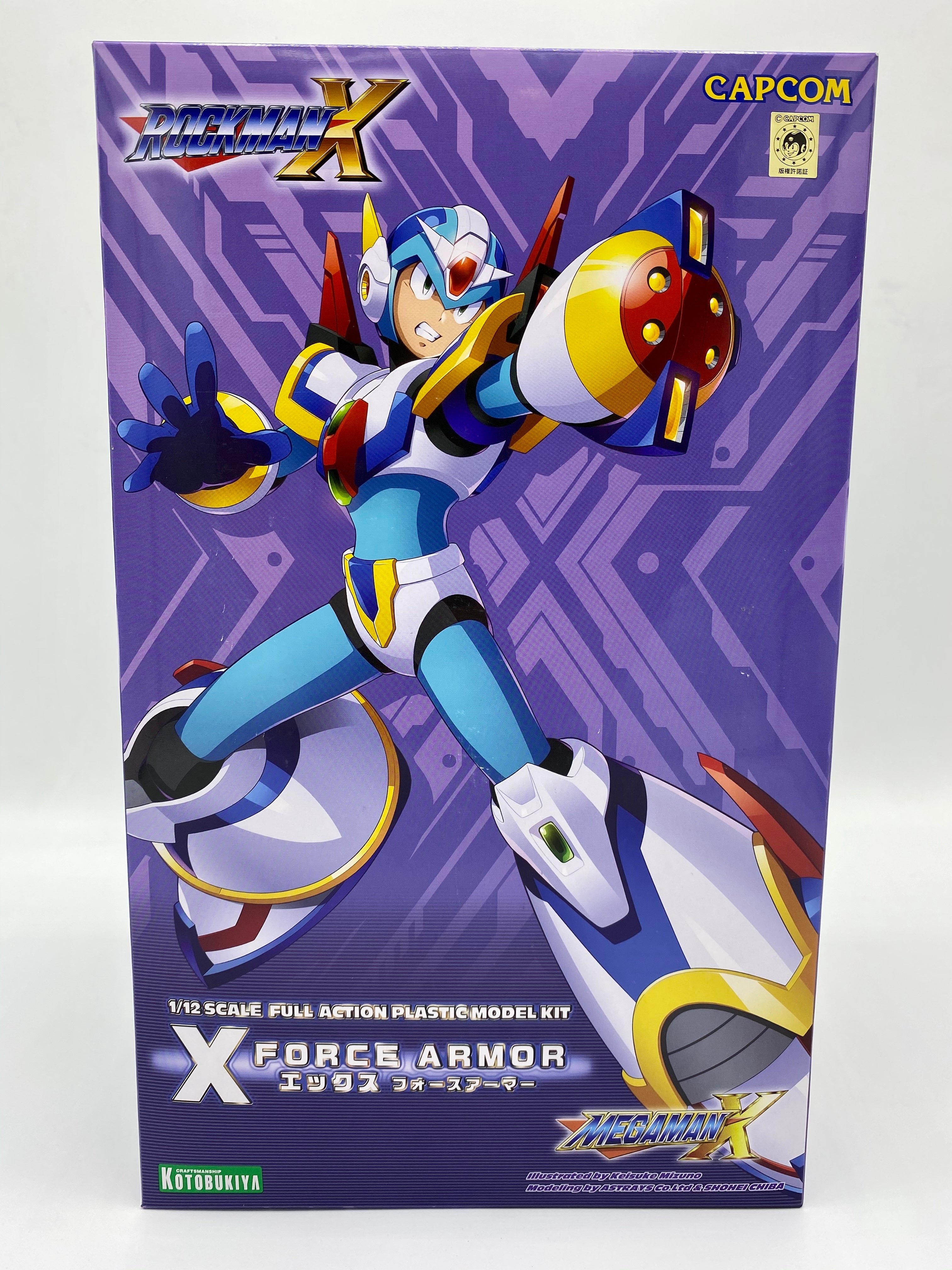 Mega Man X 1/12 X Force Armour Version Model Kit