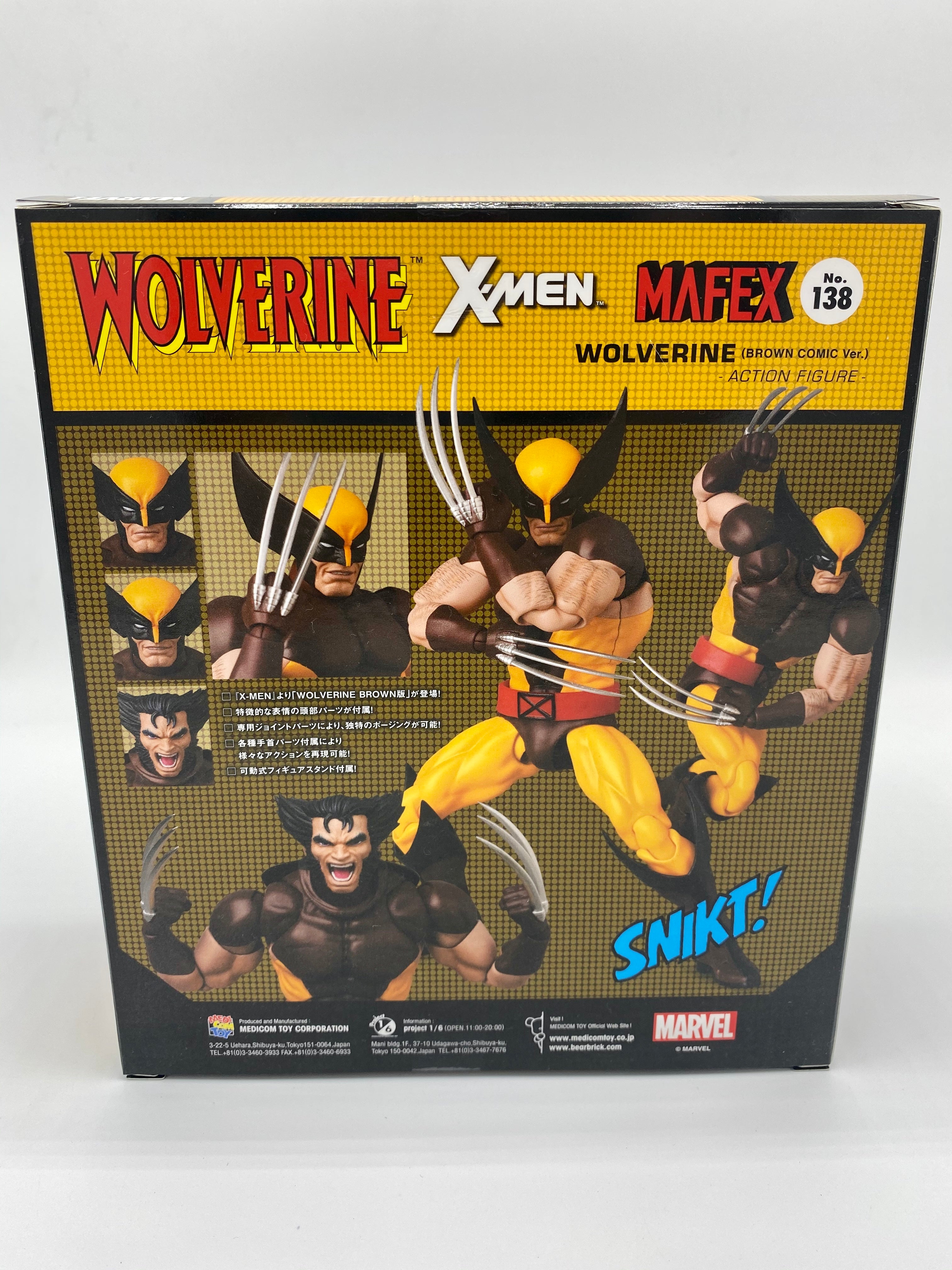 Marvel MAFEX No.138 MAFEX WOLVERINE - BROWN COMIC Ver.