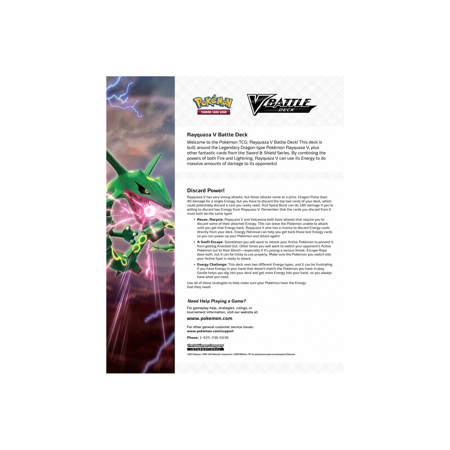 Pokémon TCG: Rayquaza V Battle Deck