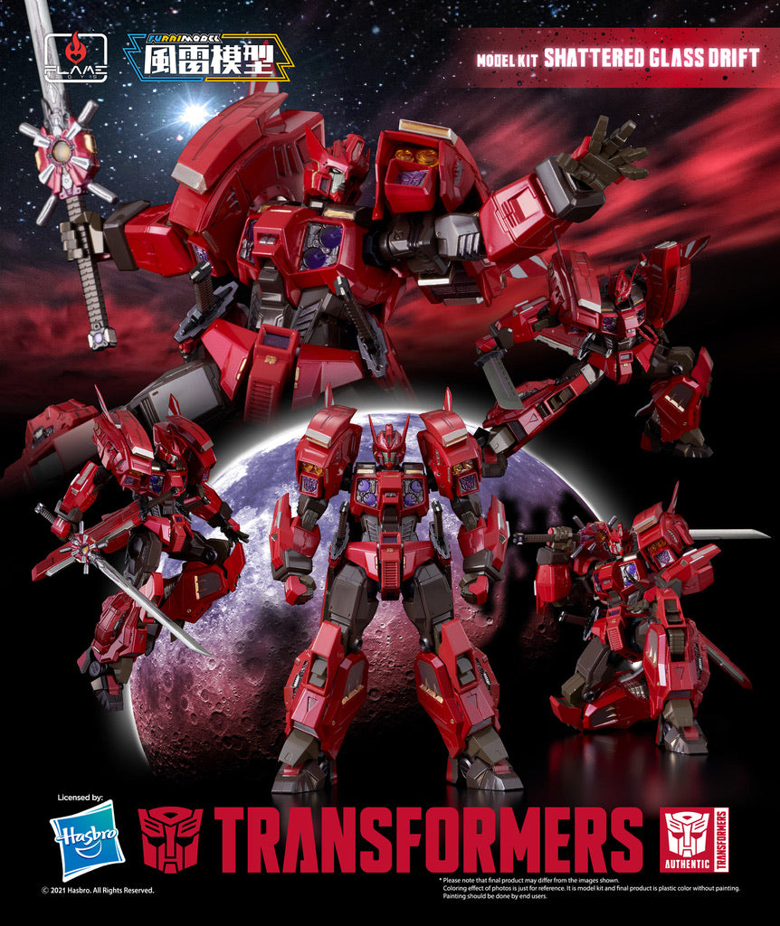 FLAME TOYS Transformers Furai Model Plastic Model Kit Shattered Glass Drift