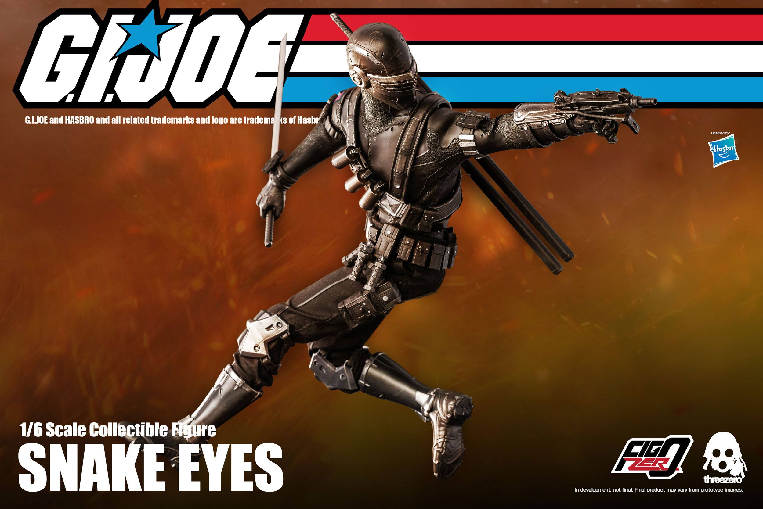 Threezero G.I. Joe Action Figure 1/6 Snake Eyes 30 cm