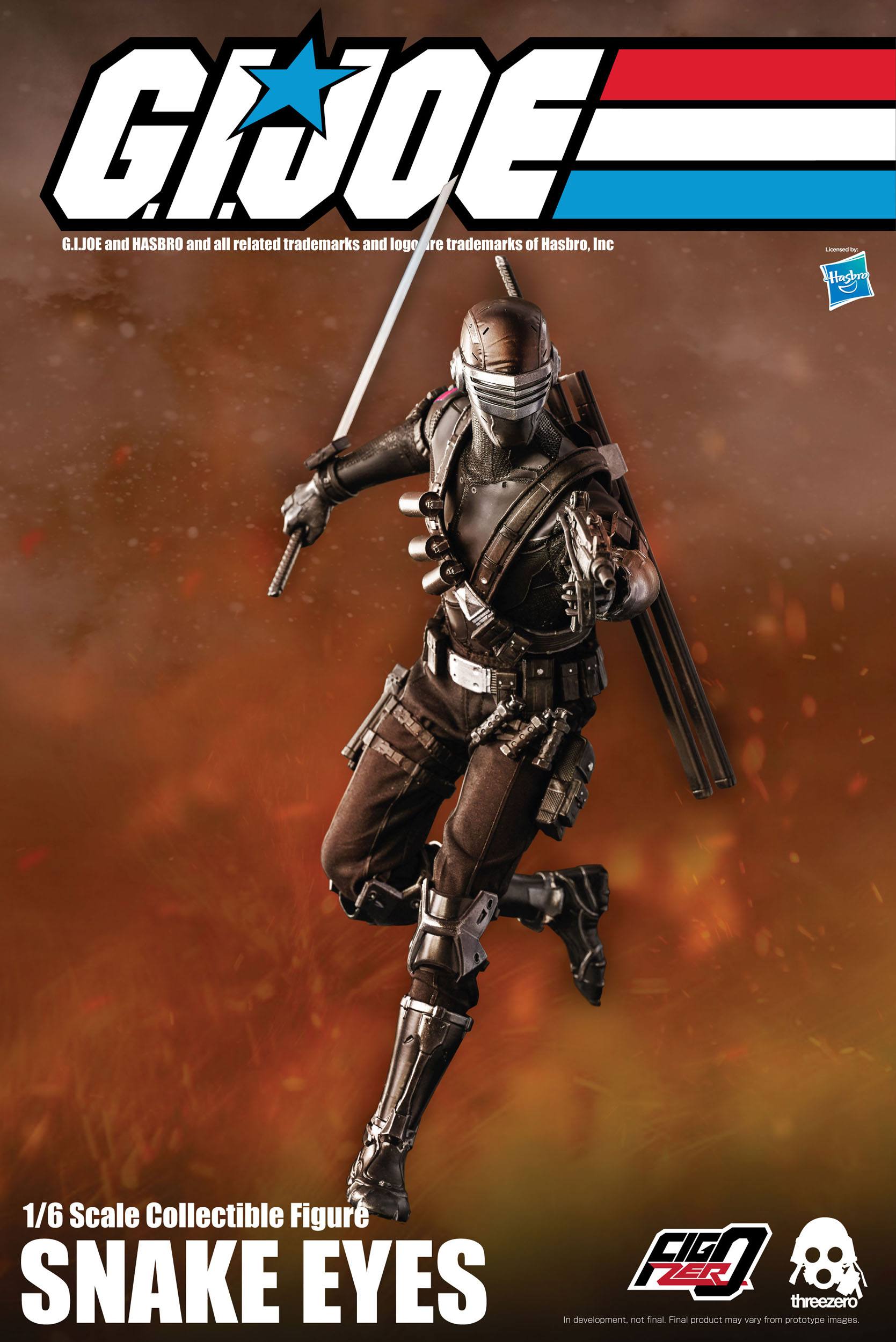 Threezero G.I. Joe Action Figure 1/6 Snake Eyes 30 cm