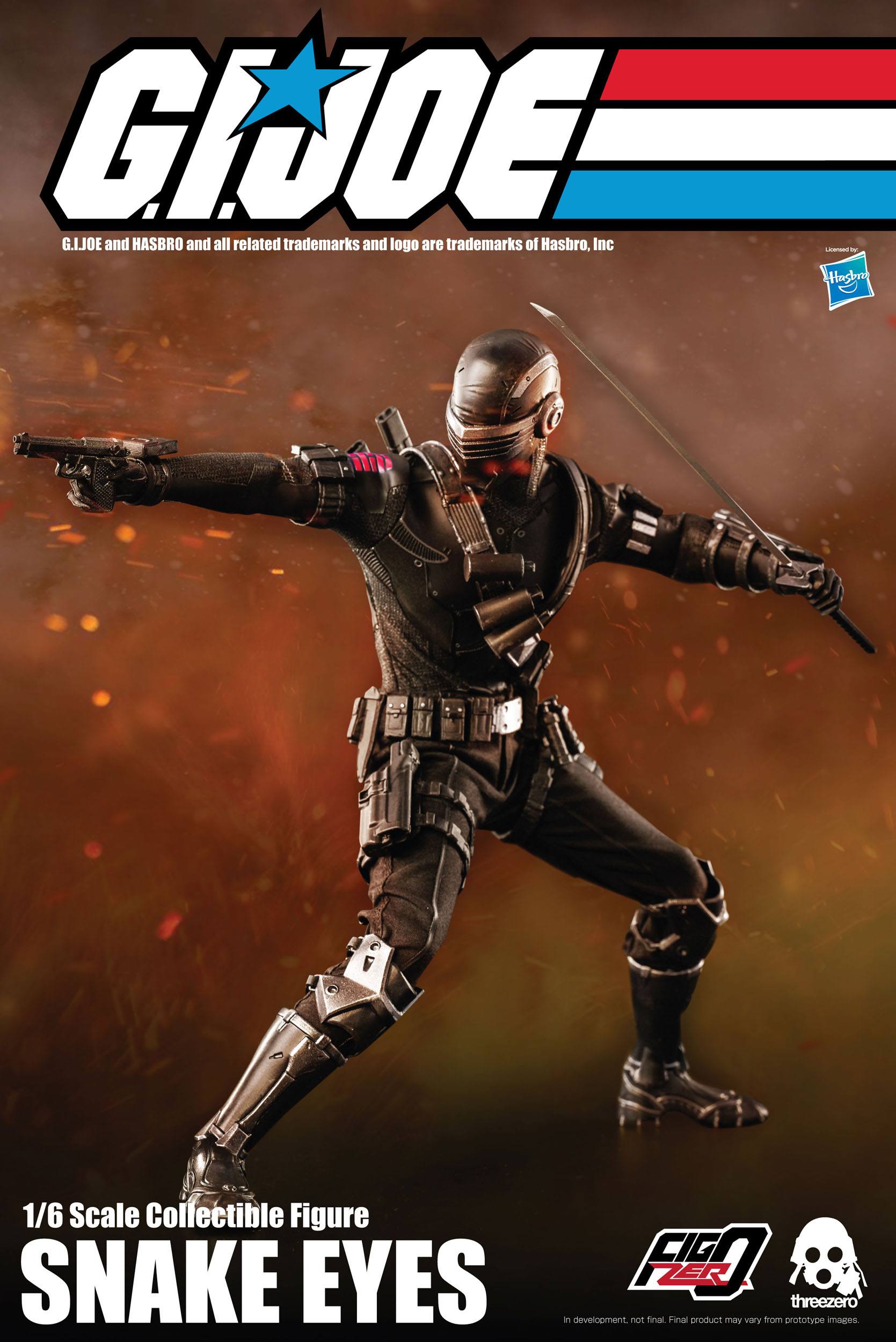 Threezero G.I. Joe Action Figure 1/6 Snake Eyes 30 cm