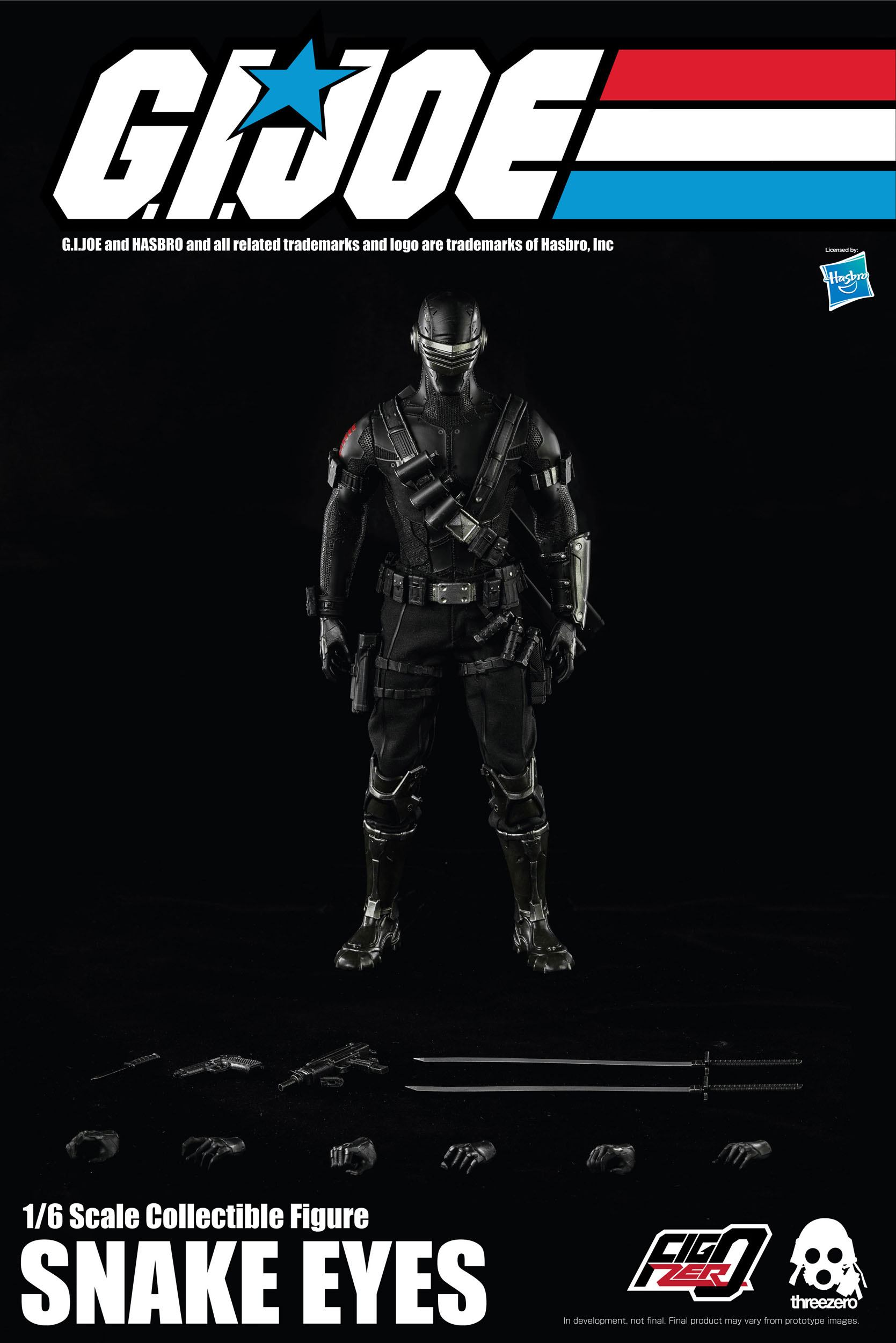 Threezero G.I. Joe Action Figure 1/6 Snake Eyes 30 cm