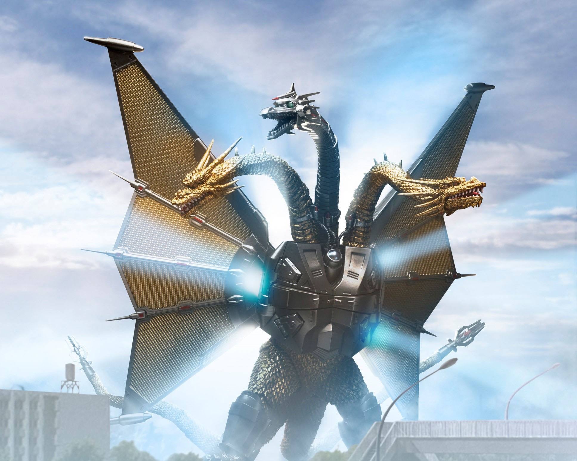 Godzilla vs King Ghidorah SH MonsterArts Mecha Ghidorah Shinjuku Decisive Battle Special Set