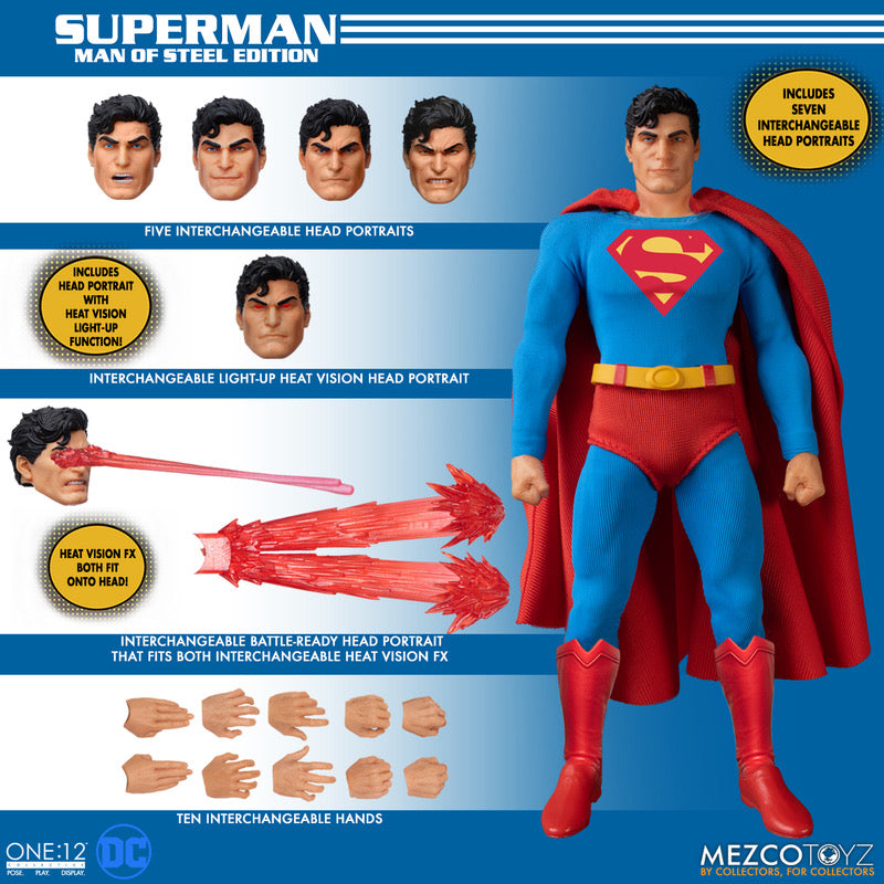 MEZCO ONE:12 COLLECTIVE Superman - Man of Steel Edition