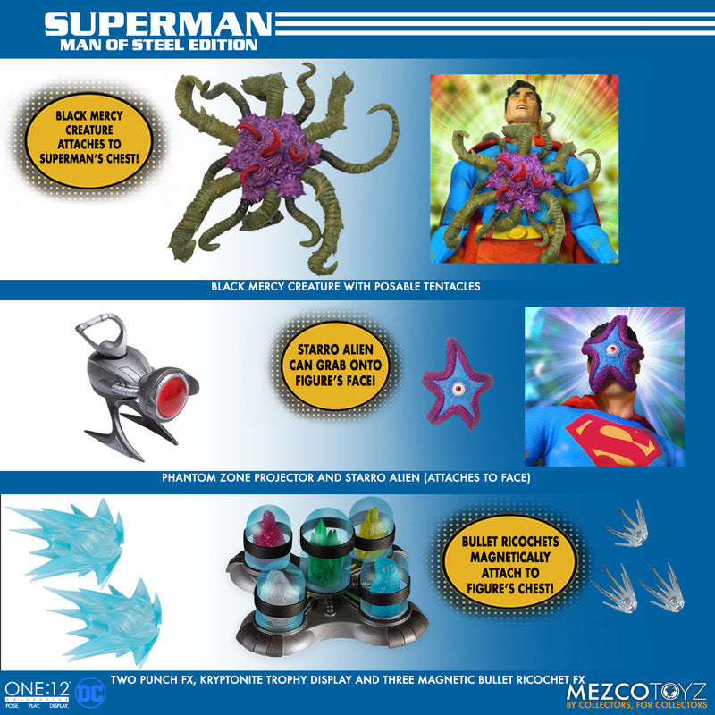 MEZCO ONE:12 COLLECTIVE Superman - Man of Steel Edition