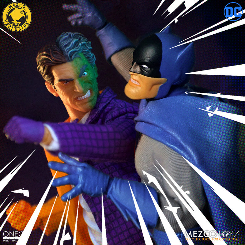 MEZCO ONE:12 COLLECTIVE Golden Age Batman vs Two-Face Boxed Set
