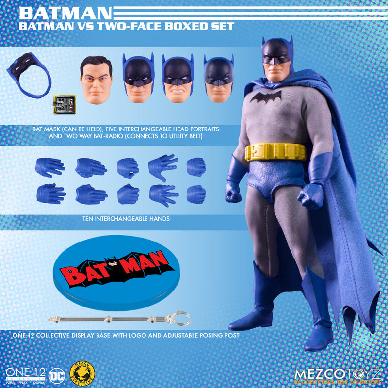 MEZCO ONE:12 COLLECTIVE Golden Age Batman vs Two-Face Boxed Set