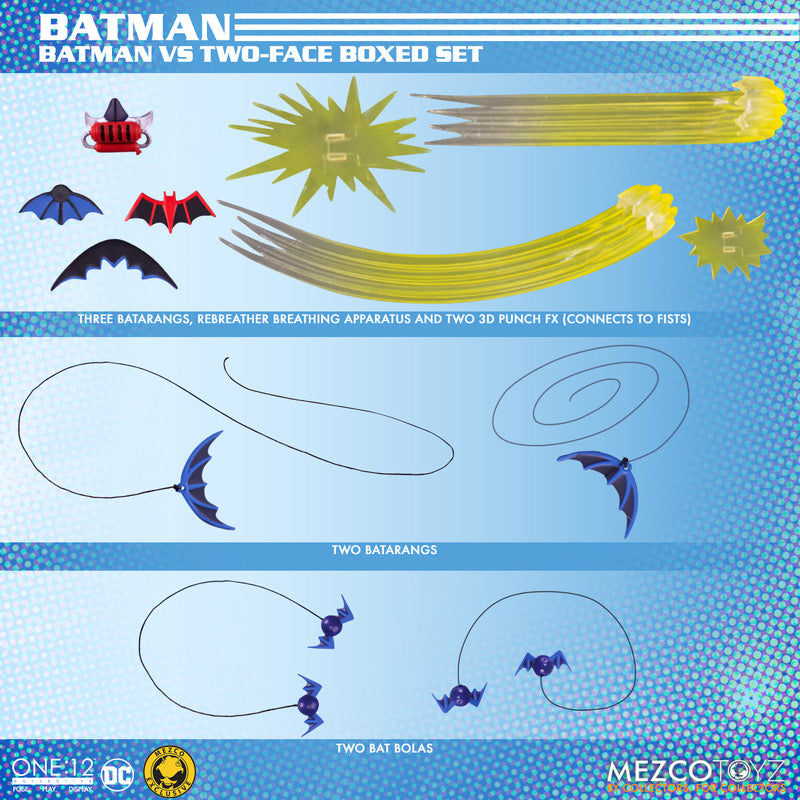 MEZCO ONE:12 COLLECTIVE Golden Age Batman vs Two-Face Boxed Set
