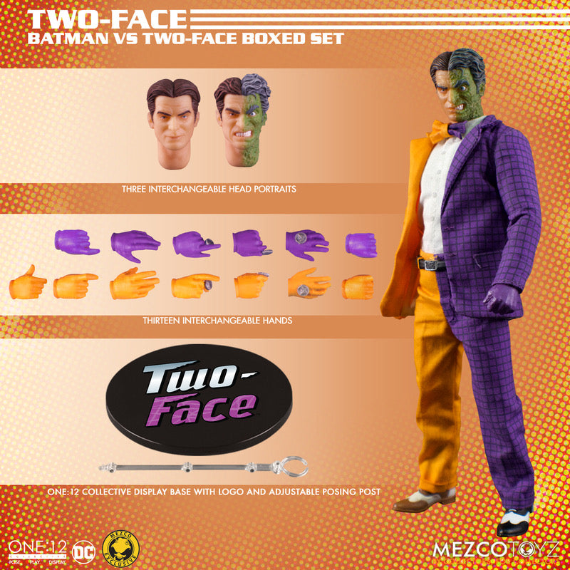 MEZCO ONE:12 COLLECTIVE Golden Age Batman vs Two-Face Boxed Set