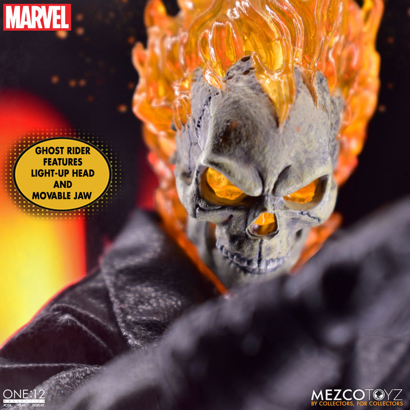 MEZCO ONE:12 COLLECTIVE Ghost Rider & Hell Cycle Set