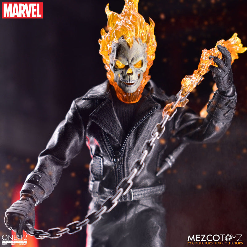 MEZCO ONE:12 COLLECTIVE Ghost Rider & Hell Cycle Set
