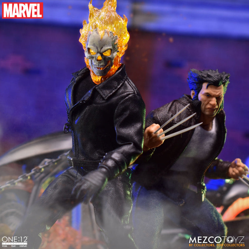 MEZCO ONE:12 COLLECTIVE Ghost Rider & Hell Cycle Set