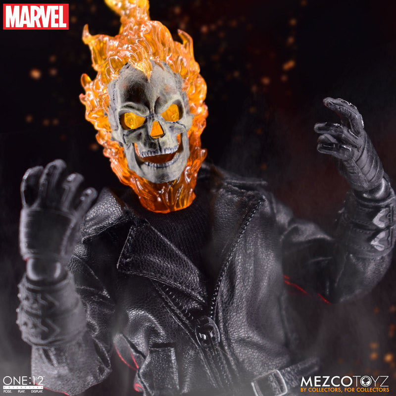 MEZCO ONE:12 COLLECTIVE Ghost Rider & Hell Cycle Set