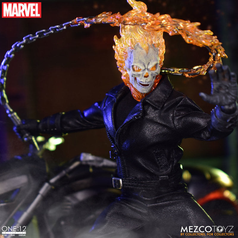 MEZCO ONE:12 COLLECTIVE Ghost Rider & Hell Cycle Set