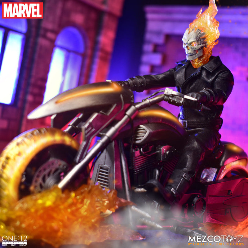 MEZCO ONE:12 COLLECTIVE Ghost Rider & Hell Cycle Set