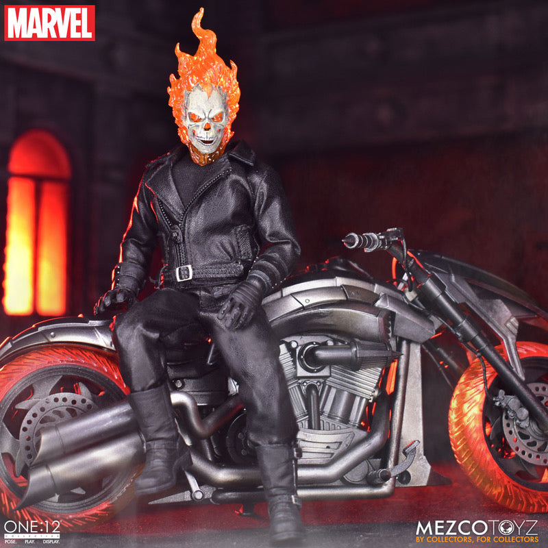 MEZCO ONE:12 COLLECTIVE Ghost Rider & Hell Cycle Set