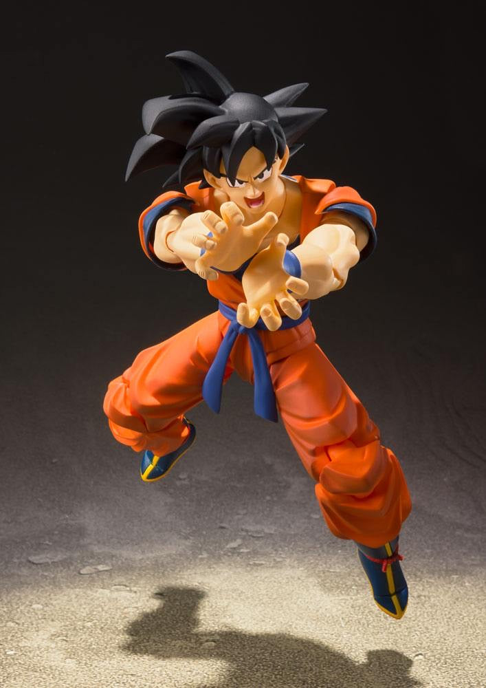 DRAGONBALL Z SON GOKU EARTH SH FIGUARTS + Power Pole Accessory SDCC 2018 Exclusive
