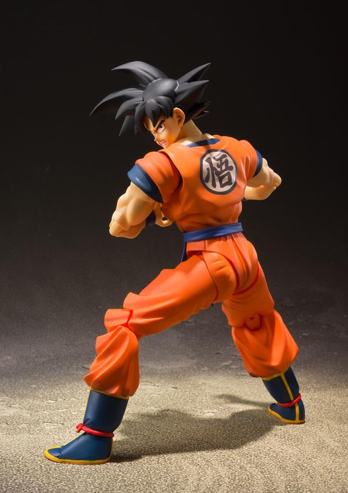 DRAGONBALL Z SON GOKU EARTH SH FIGUARTS + Power Pole Accessory SDCC 2018 Exclusive