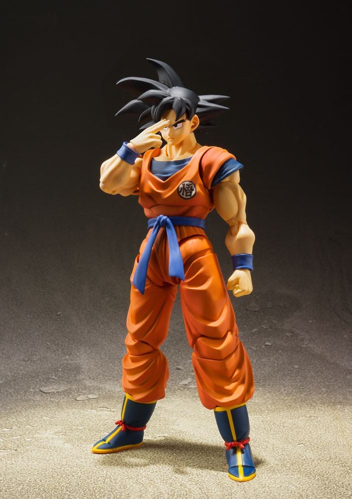 DRAGONBALL Z SON GOKU EARTH SH FIGUARTS + Power Pole Accessory SDCC 2018 Exclusive