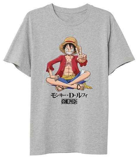 One Piece T-Shirt Luffy Sitting