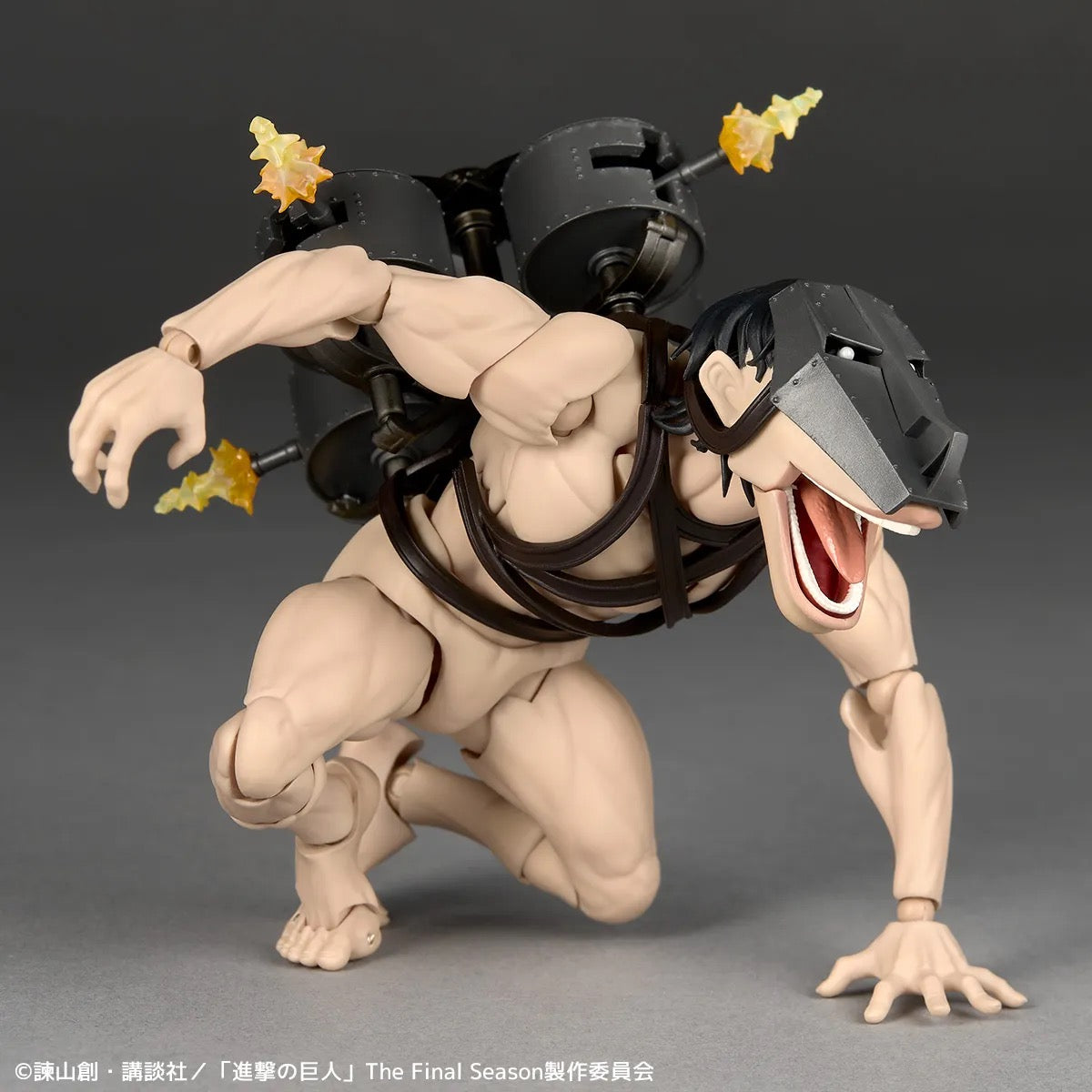 Attack on Titan Amazing Yamaguchi Revoltech Cart Titan Action Figure