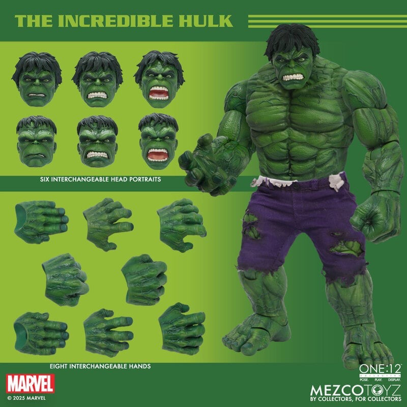 MEZCO ONE:12 COLLECTIVE The Incredible Hulk Action Figure