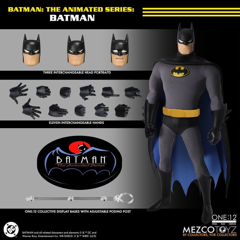 *PRE ORDER* MEZCO ONE:12 COLLECTIVE Batman: The Animated Series - Batman (ETA MARCH)